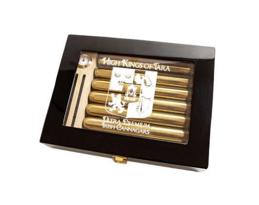 Gold THC Cannagar Humidor (with 7 THC Cannagars)