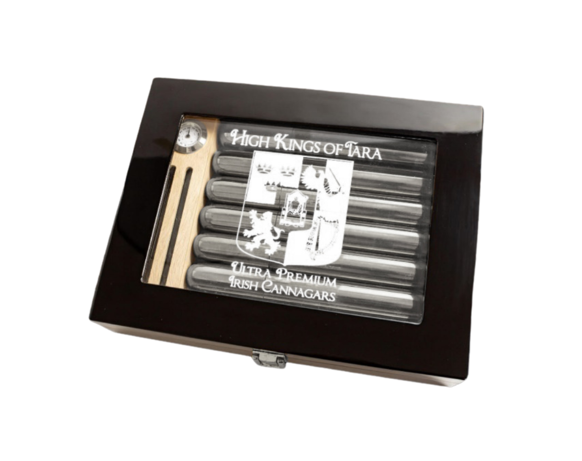 Silver CBD Cannagar Humidor (with 7 CBD Cannagars)